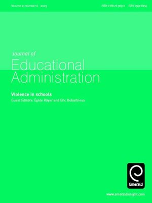 cover image of Journal of Educational Administration, Volume 41, Issue 6